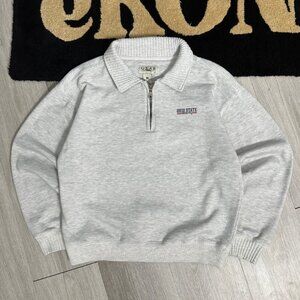 Gear For Sports Ohio State Buckeyes Women's 1/4 Zip Gray Sweatshirt - Small